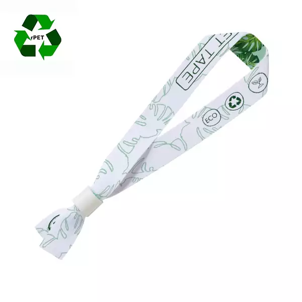 rPET Fabric Event Wristband branding option