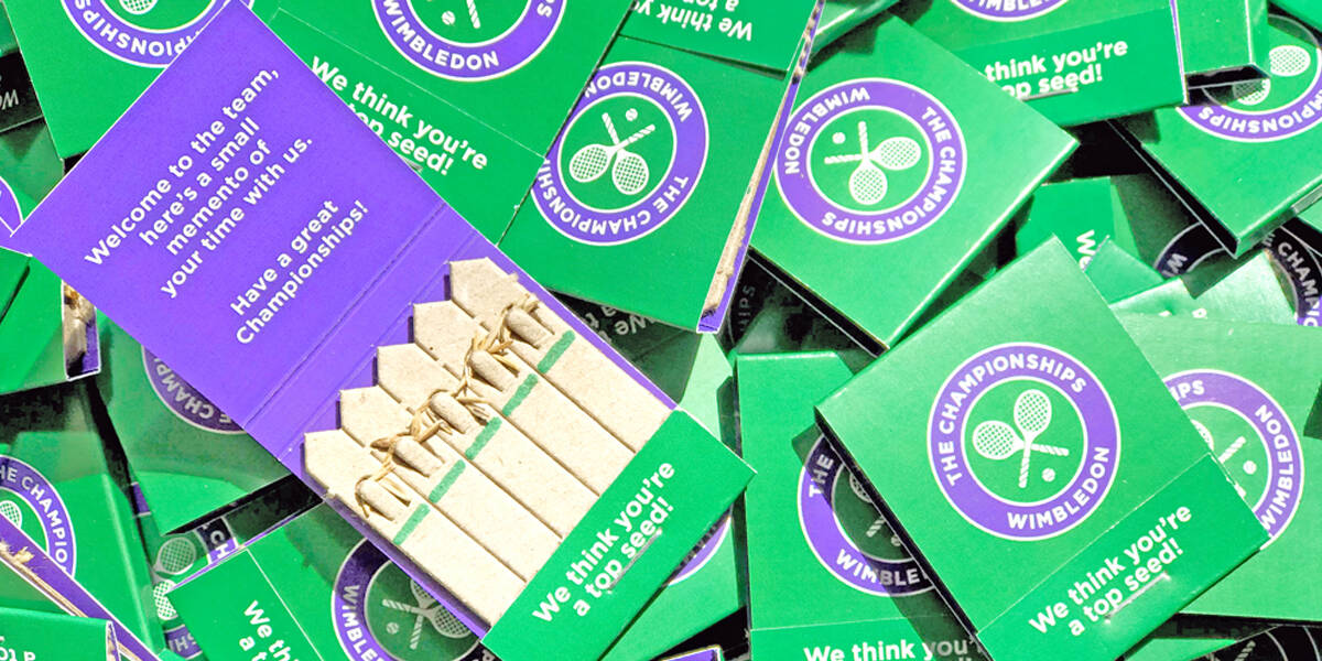 wimbeldon promotional sports merchandise