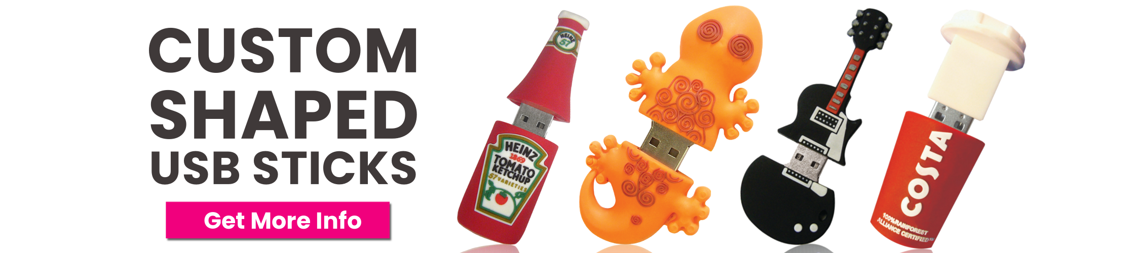 Printed Custom Shaped USB Sticks