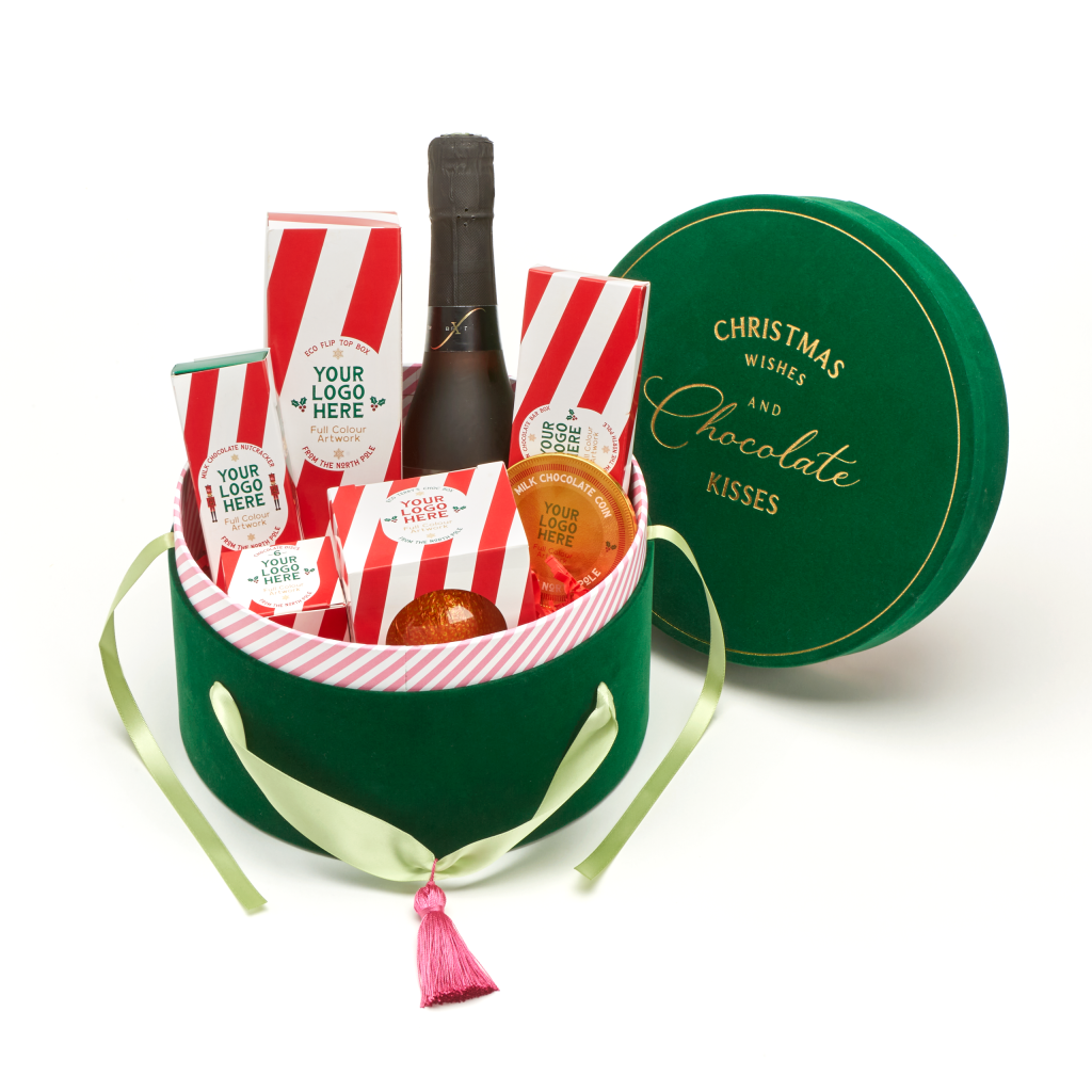 Luxury Christmas Chocolate Hat Box